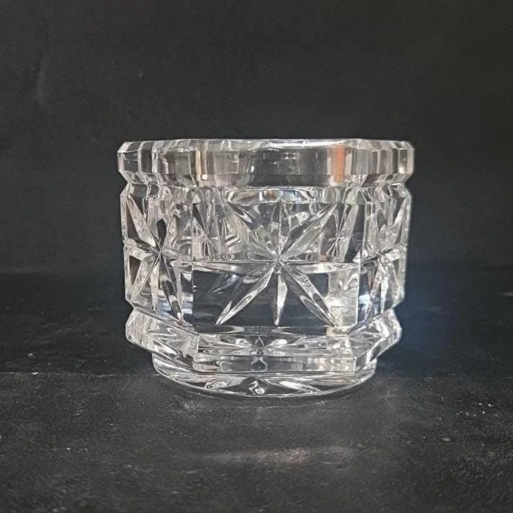 Hexagonal Glass Tealight Candle Holder, Heavyweight Votive, Replacement‎ Decor